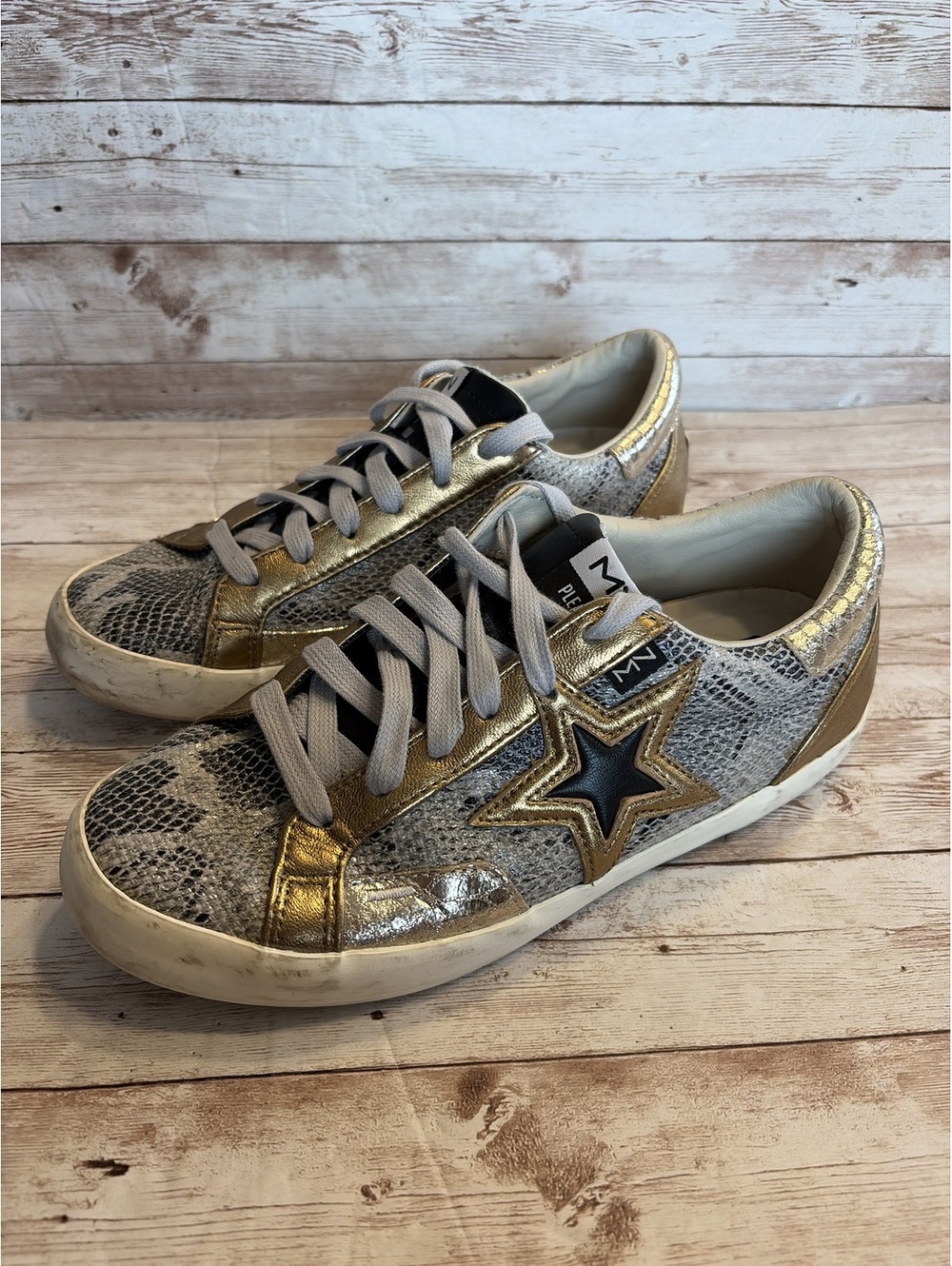Rare! Mark Nason Women's "The Stellar - Winnie" snake print sneaker size 8 - Picture 2 of 8